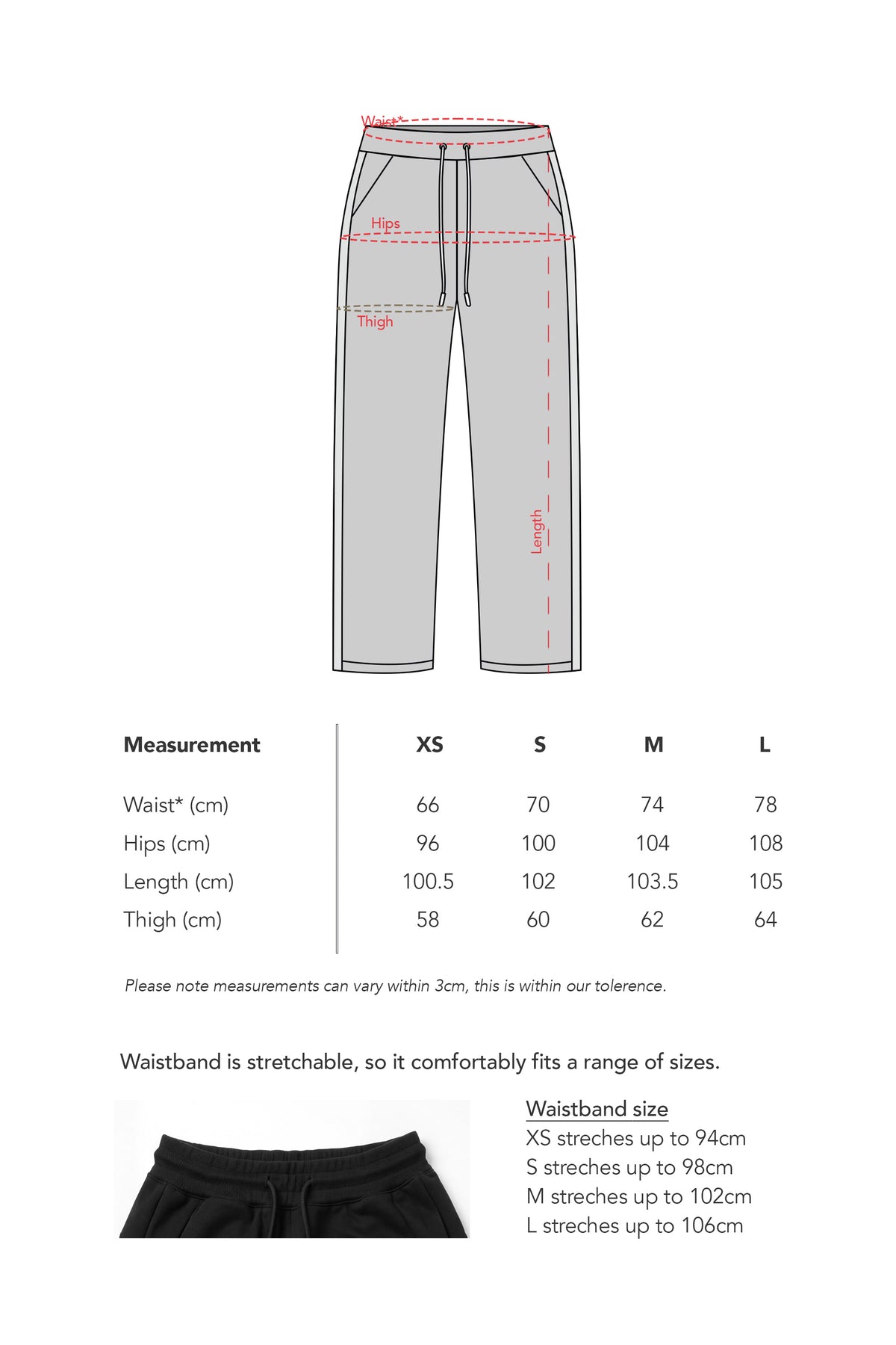 Women's Black Trackpant