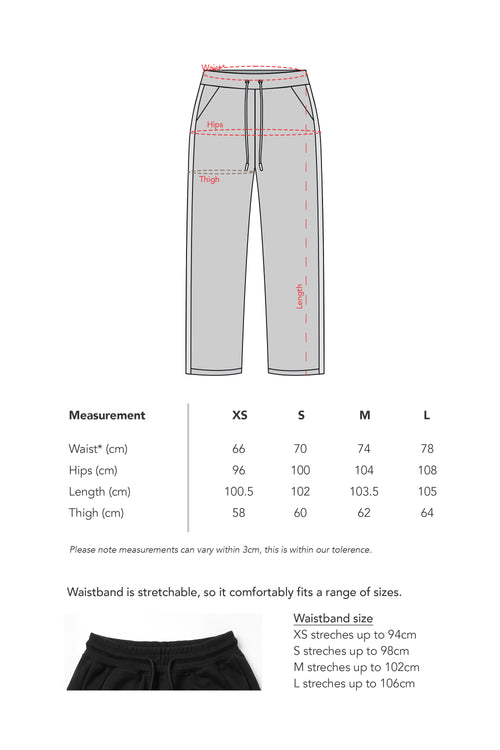 Women's Black Trackpant