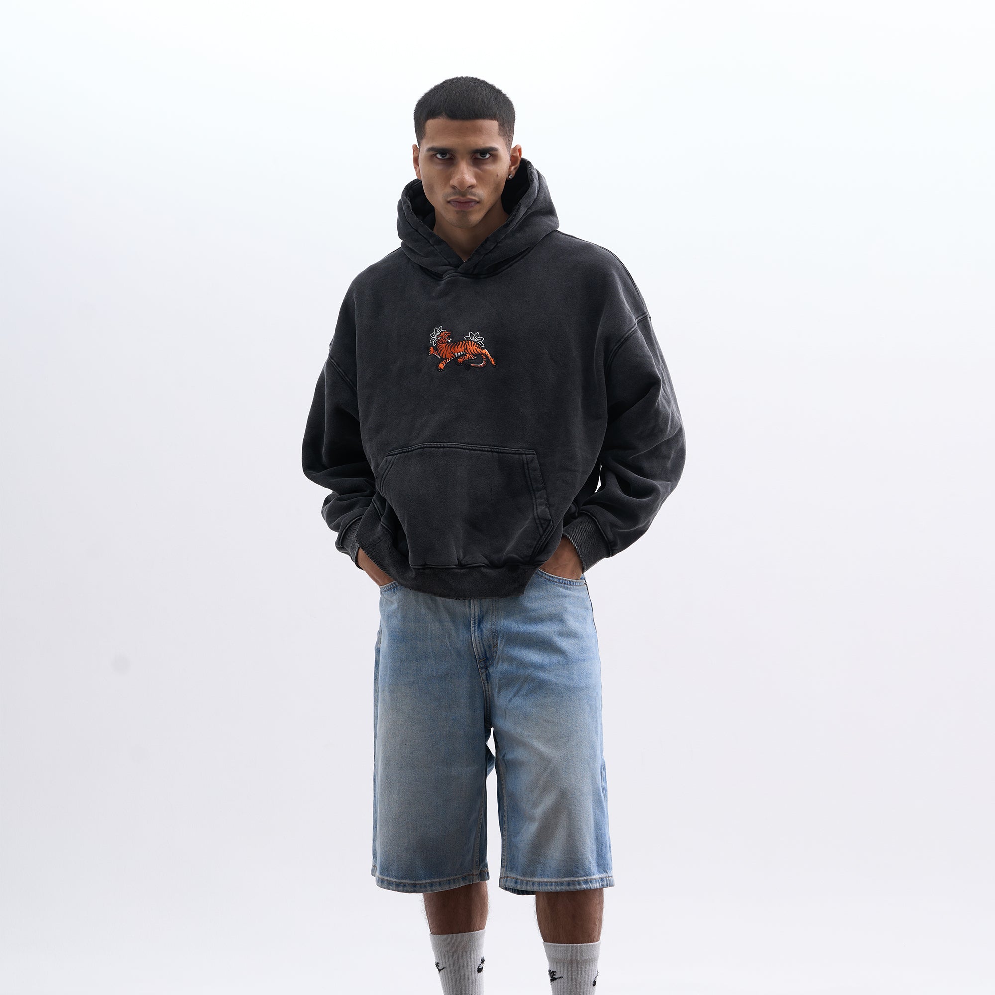 Puli (Tiger) Embroidered hoodie