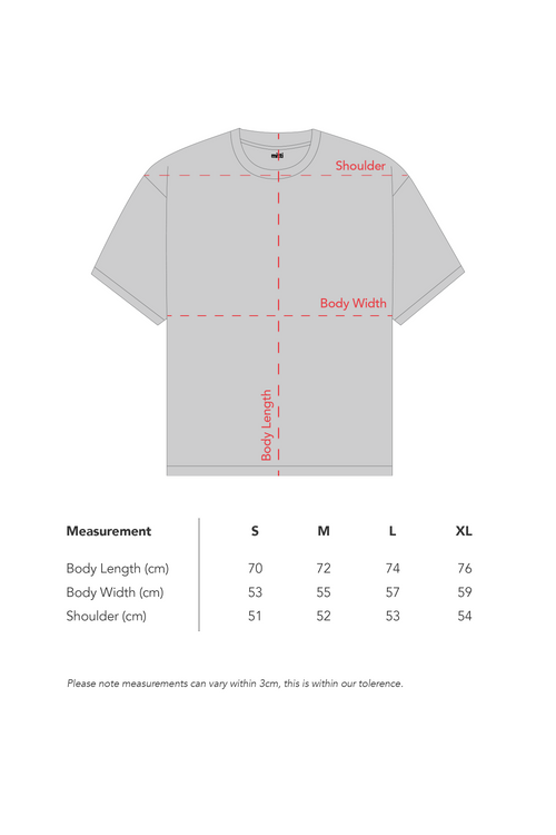 Mitti Oversized Beige Tee on model from behind showing relaxed silhouette