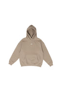 Mitti Beige Essential Hoodie front view, clean minimal design with Mitti chest logo